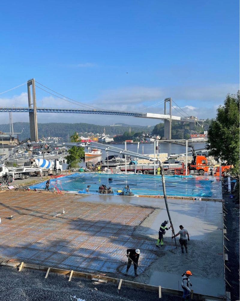 FBS nor grunnarbeid Oversiktsbilde av grunnarbeid på et av våre mange stålhall prosjekter.