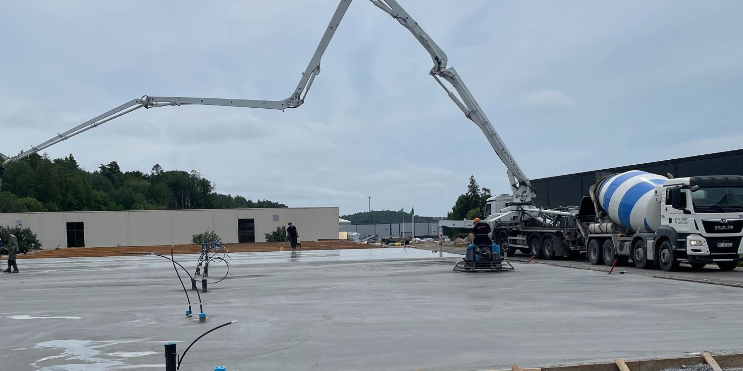 Hegdalringen trinn 1 betongarbeid utføres.