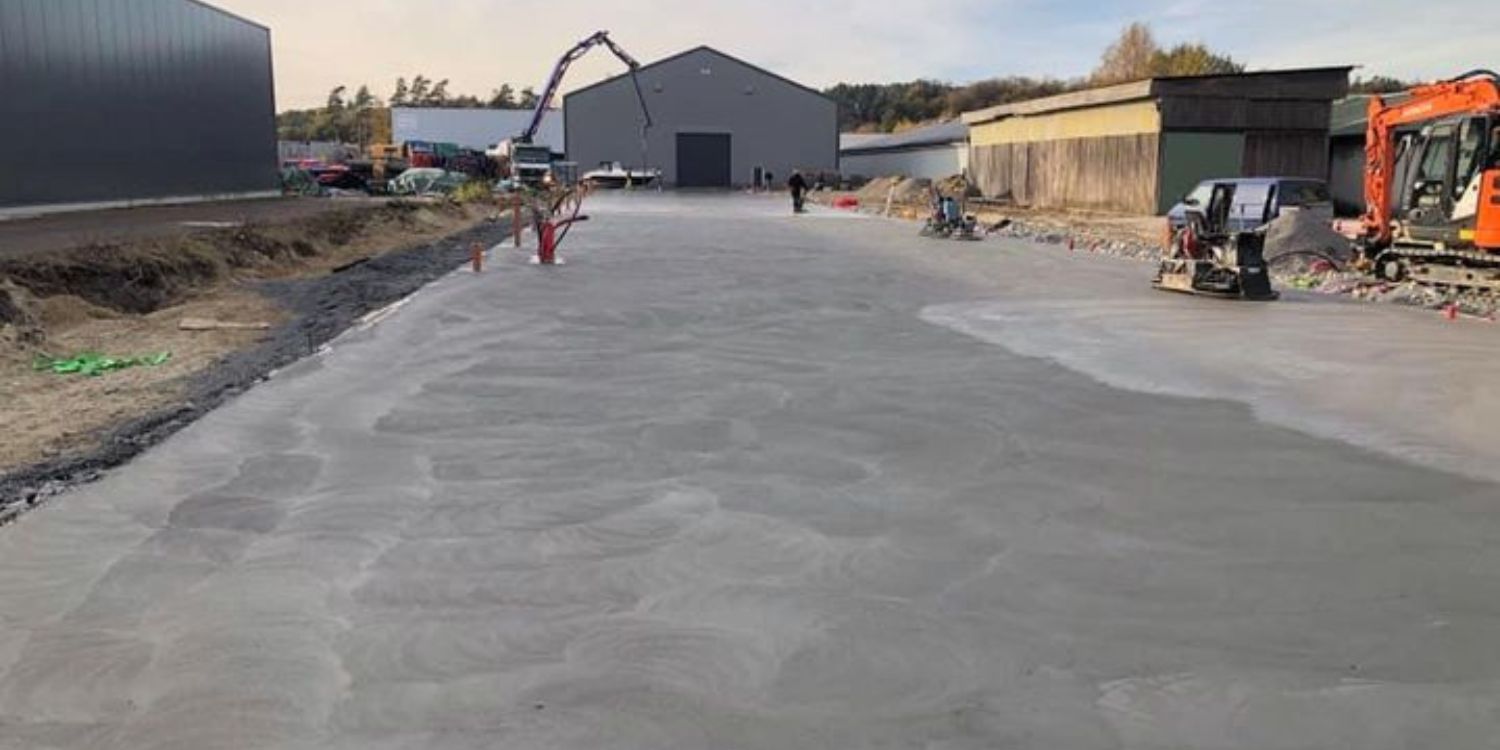 Lagerseksjonsbygg Hegdalveien 63 betongarbeid.